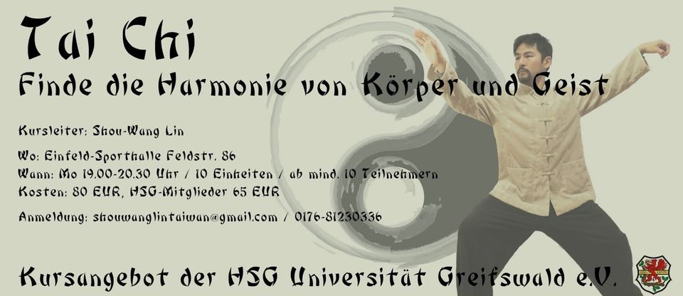 Taichi Kurs bei HSG Greifswald ab 04.03.2024 in Greifswald