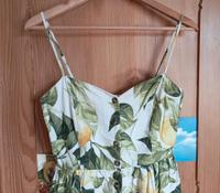 H&M Kleid Leinen Baumwolle Zitronen Gr. 36 Niedersachsen - Hildesheim Vorschau