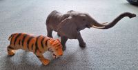 2x Wildtiere - Elefant und Tiger - Groß ca. 28 + 35 cm - Zoo Tier Hessen - Ahnatal Vorschau