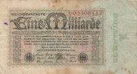 Banknote 1 Milliarde Reichsmark 1923 Hessen - Erlensee Vorschau