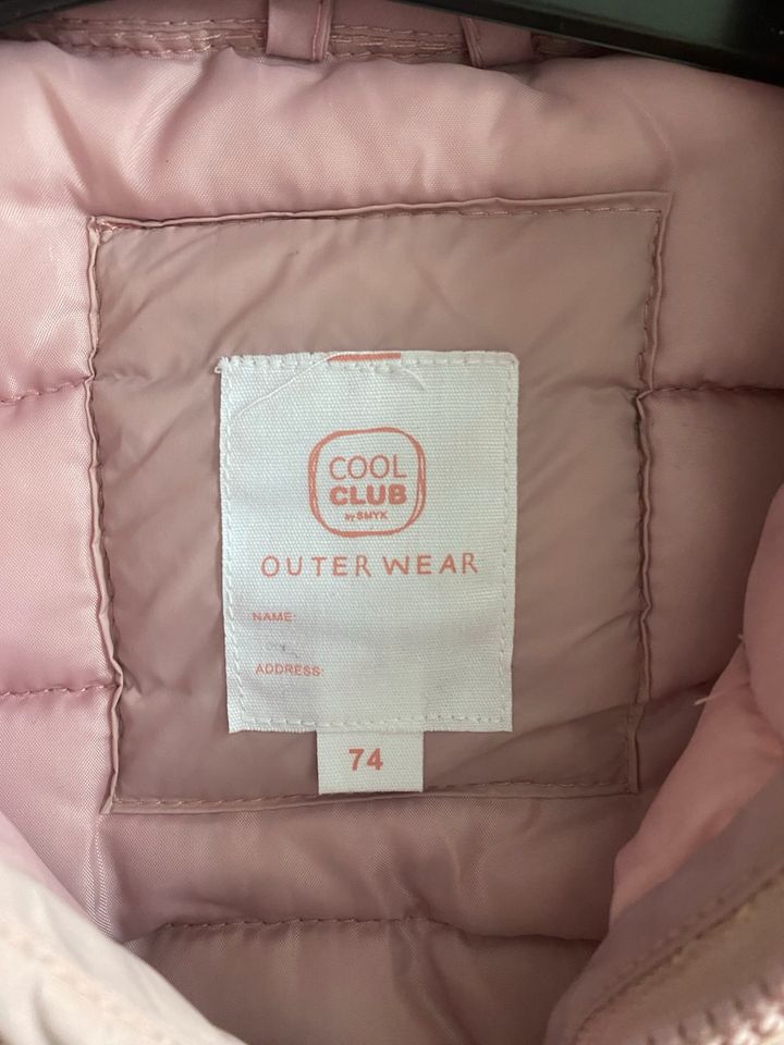 Übergangsjacke Gr. 74 Cool Club Pink in Düsseldorf