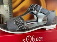 Sandalen von s.Oliver NEU grau mit Steinchen Sachsen - Rochlitz Vorschau