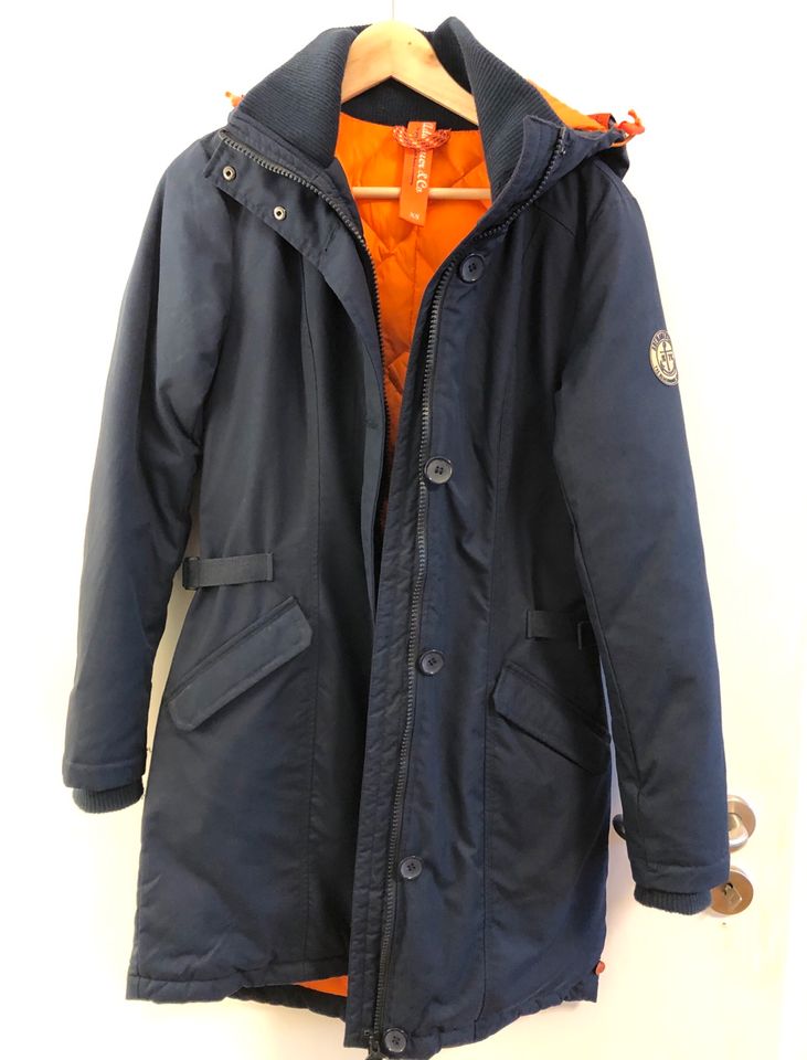 Adenauer & Co Damen Parka XS Wintermantel Winterjacke Jacke blau in Troisdorf