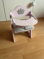 Roba Puppen Hochstuhl aus Holz rosa Prinzessin Krone Nordrhein-Westfalen - Bottrop Vorschau