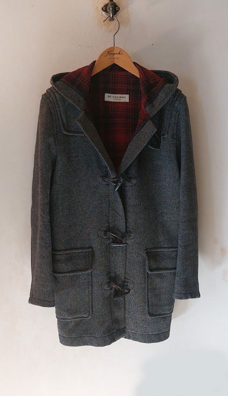 BURBERRY DESIGNER DUFFLE COAT GRAU Gr. 46 - 48 S in Ismaning