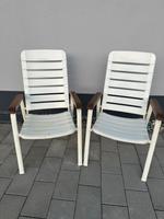 Gartenstühle weiß, Stapelbar, Hochlehner, 2 Stück Bayern - Aham Vorschau