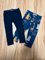 2 leggings ❤️ blau Glitzer 86 Katzen next h&m bio Baumwolle Hessen - Kirchhain Vorschau