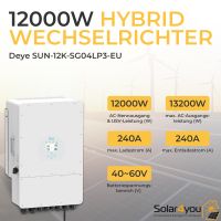 12KW Hybrid-Wechselrichter | ✅  Deye SUN-12K-SG04LP3-EU |  ✅  Dreiphasig | 2 MPPT | ✅ Photovoltaik für Ihre PV Anlage Bayern - Ursberg Vorschau