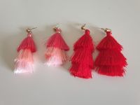 ❤ 2 Paar Ohrstecker mit Tassel Ohrringe Hippie Ibiza Style Schwerin - Krebsförden Vorschau