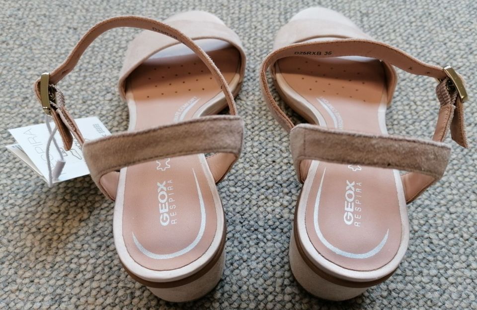 Neue GEOX Respira Damensandalen "Aurely 50" Farbe:Nude/Skin,Gr.36 in Weil am Rhein