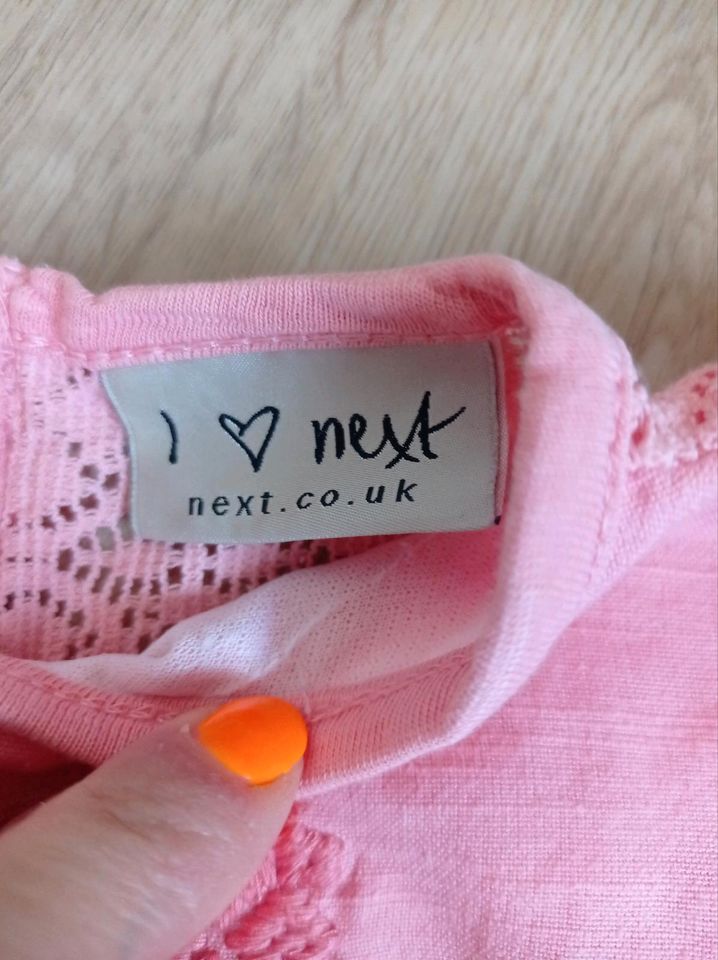 Bluse T-Shirt rosa Next - Größe 80 in Wolpertswende