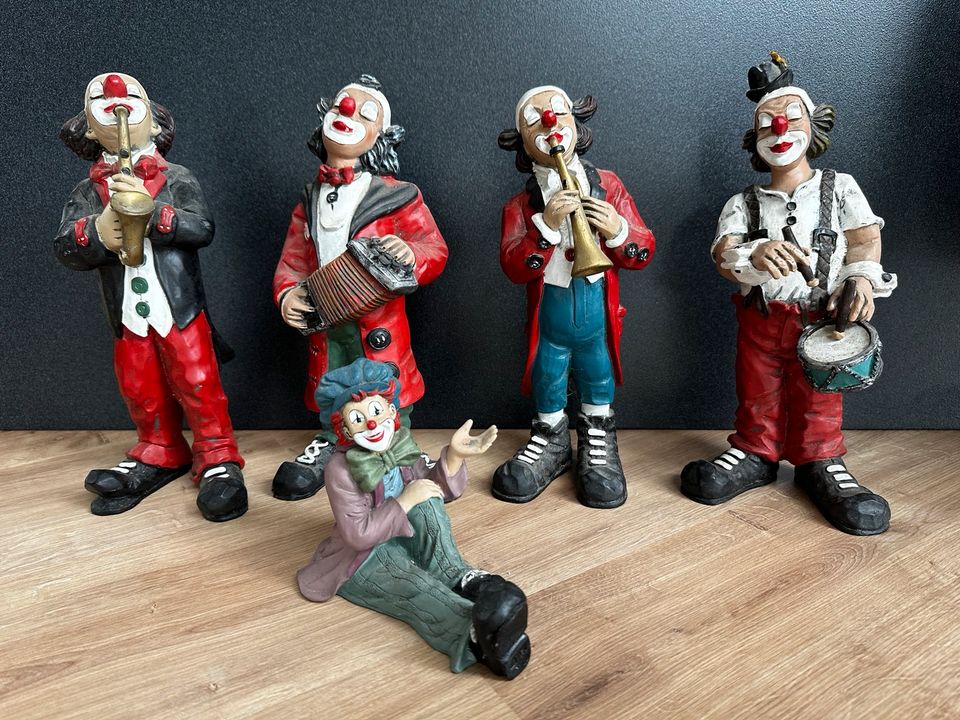 GILDE CLOWNS 5er Set Musikus / Würfel / Spieler 1985-1995 wie neu in Landsberg (Lech)