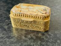 Pillendose Vintage mit echtem Stein (Onyx) - sehr guter Zustand Niedersachsen - Braunschweig Vorschau