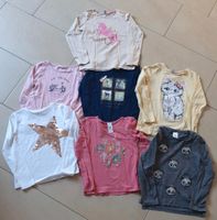 7 Mädchen Langarm Shirts Größe 128 Sachsen - Böhlen Vorschau
