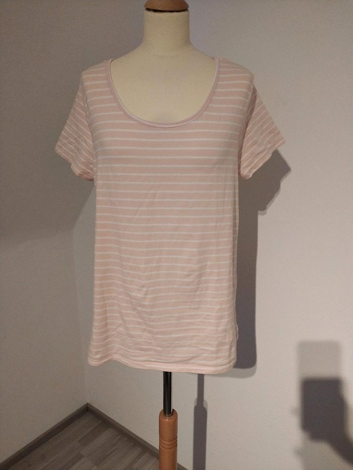 Shirt, Gr. L, rosa-weiss gestreift in Coesfeld