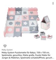 Spielmatte für Babys und Kleinkinder Pink Grau Weiß Niedersachsen - Varrel Vorschau