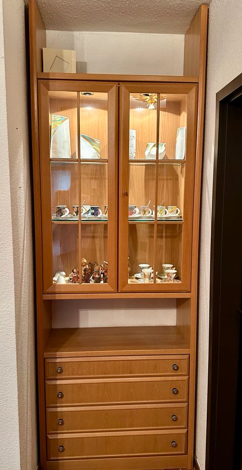 Hülsta Vitrine Schrank Glas Licht 85x35x250 in Nürnberg (Mittelfr)