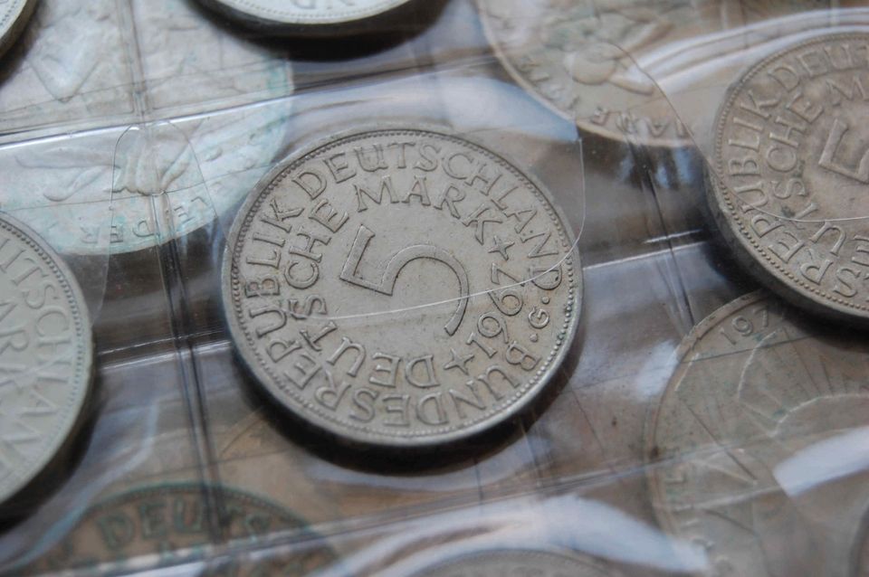 Silbermünzen ca.1,5 Kilo Sammlung Wertanlage in Nördlingen