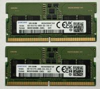 16GB (2x 8GB) 1Rx16 PC5-4800B SAMSUNG DDR5 SODIMM SO-DIMM Baden-Württemberg - Filderstadt Vorschau