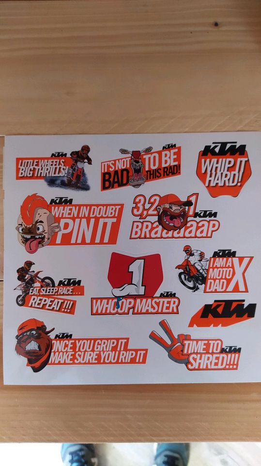 KTM Stickerset Shell Aufkleber Sticker Geschenkeset 25 St. in Nordhorn