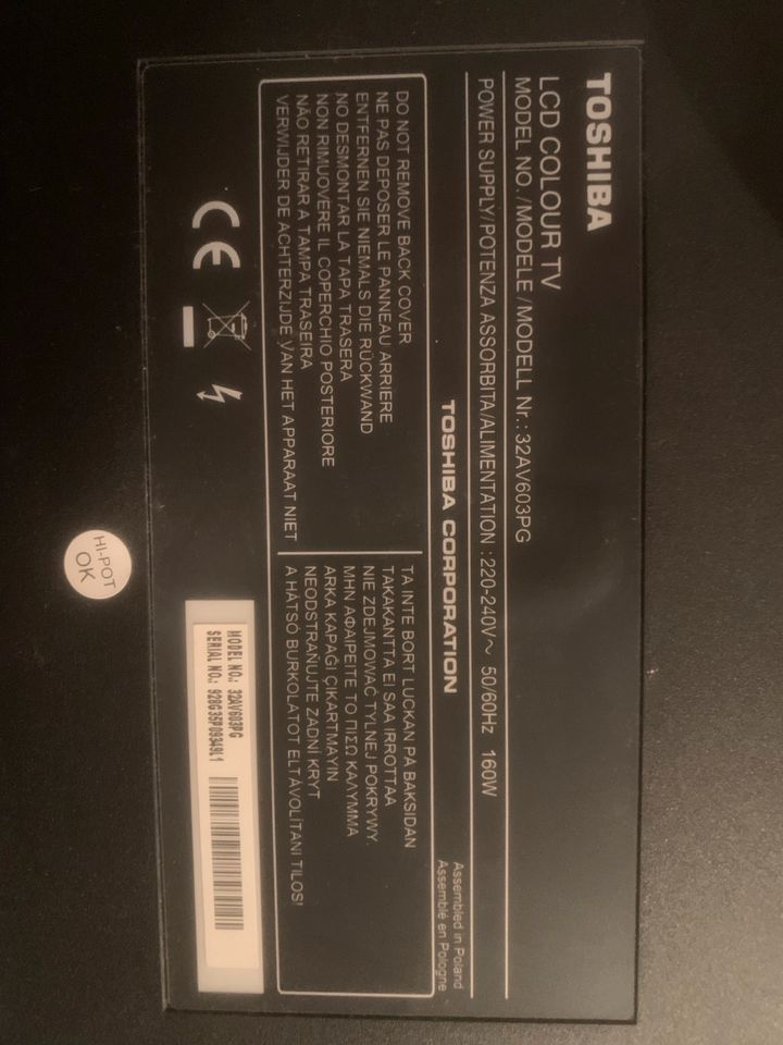 Toshiba 32 Zoll 32AV603PG in Erlangen