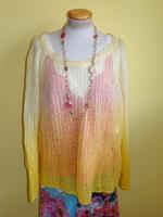 leichter Pulli Benetton gelb ombre Gr XL wie neu Versand Berlin - Neukölln Vorschau