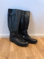 Schwarze Lederstiefel Gr. 39 Baden-Württemberg - Kressbronn am Bodensee Vorschau