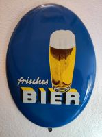 Schild Frisches Bier, retro, original, Emaille Bayern - Veitsbronn Vorschau