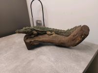 Krokodil auf Teakholz Wurzel Länge ca. 45 cm Niedersachsen - Selsingen Vorschau