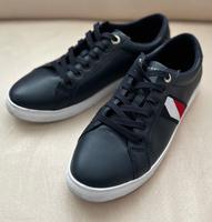 TOMMY HILFIGER Leder Sneaker Gr. 40 (39,5) dunkelblau 2x getr TOP München - Thalk.Obersendl.-Forsten-Fürstenr.-Solln Vorschau