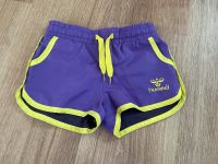 Hummel Shorts Größe 104 lila gelb Sport Sommer Schleswig-Holstein - Husby Vorschau