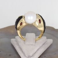 WERT 1090 € GRANAT PERL RING 585/14 KARAT GELB GOLD vxlt 85081 Essen - Altenessen Vorschau