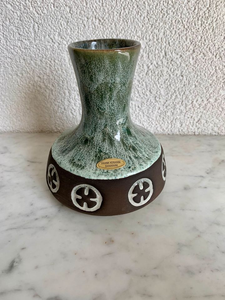 Designer Vase von Frank Keramik Denmark, 60/70er Jahre in Salzgitter