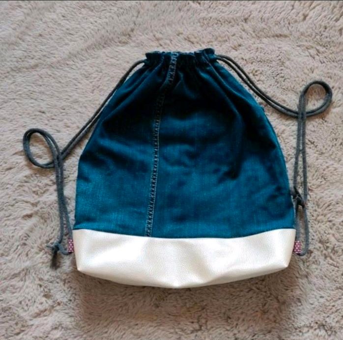 Rucksack Turnbeutel ❤️ Handmade, Jeans, Upcycling in Hof (Saale)