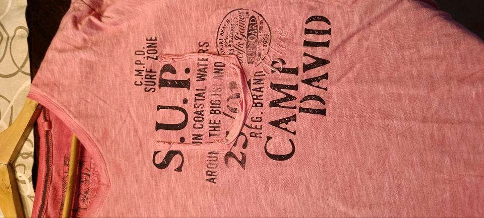 Camp David T-Shirt, Gr. L, pink in Euskirchen