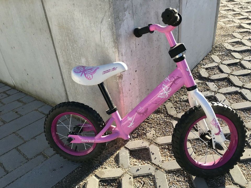 Laufrad Rebel Kidz 12,5 Zoll rosa Pink in Chamerau