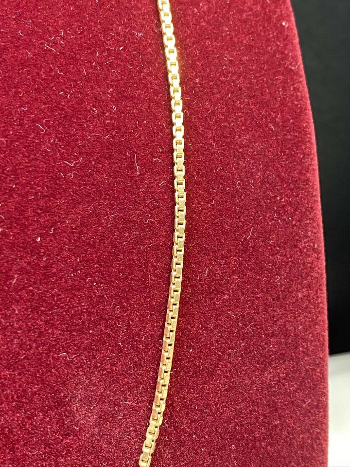 GOLD KETTE 18k 750 60,8cm L 0,17cm B 13,37g GG AU in Berlin