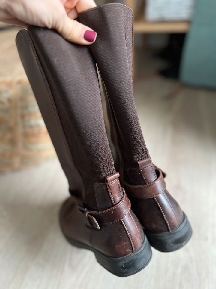 Stiefel Leder Geox Gr 35 Braun Mädchen in München