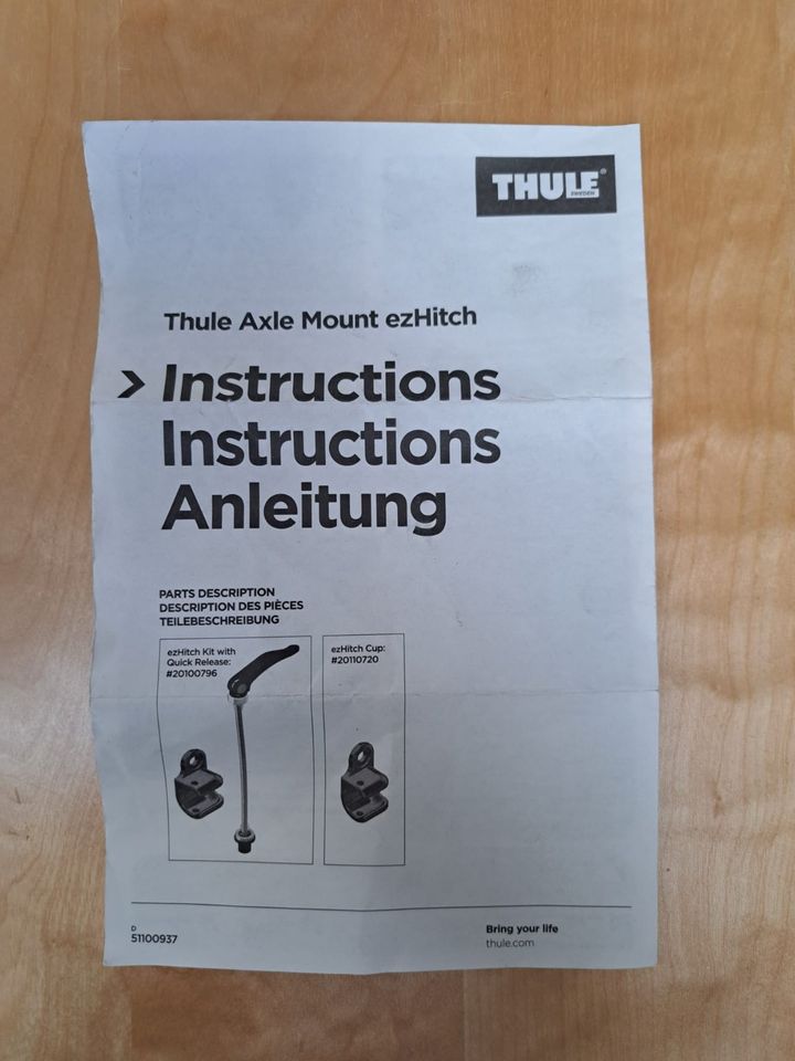 Thule Schnellspanner Fahrradset 170 mm