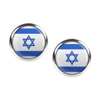 Mylery Ohrstecker Paar mit Motiv Israel Jerusalem Flagge silber v Hessen - Trendelburg Vorschau