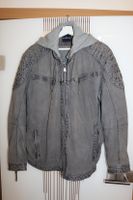 ENGBERS Lederjacke mit Sweat-Kapuze Grau, 1 Jahr alt, Gr.54 Nordrhein-Westfalen - Delbrück Vorschau