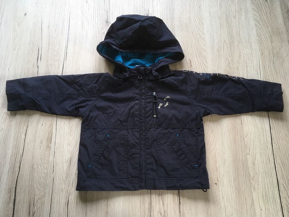 Übergangsjacke 74/80 Windjacke Impidimpi Junge Jacke blau Kapuze in Lengenfeld Vogtland