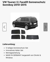 Sonniboy Sonnenschutz für VW Touran 2010-2015 (wie neu) Niedersachsen - Söhlde Vorschau