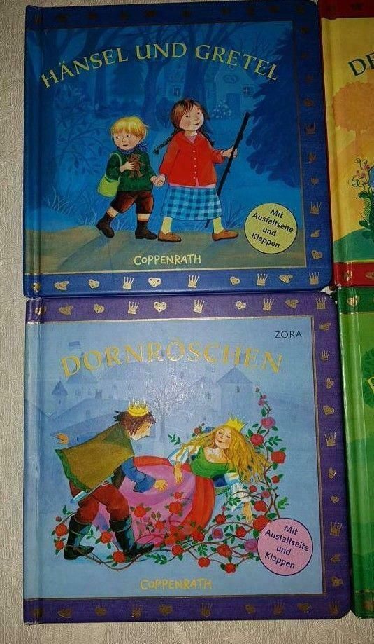 4 Märchenbuch Hänsel Gretel Froschkönig Dornröschen Sieben Geisle in Dresden