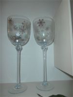 2 x Kerzenständer Glas mit Silbersternen Bayern - Naila Vorschau
