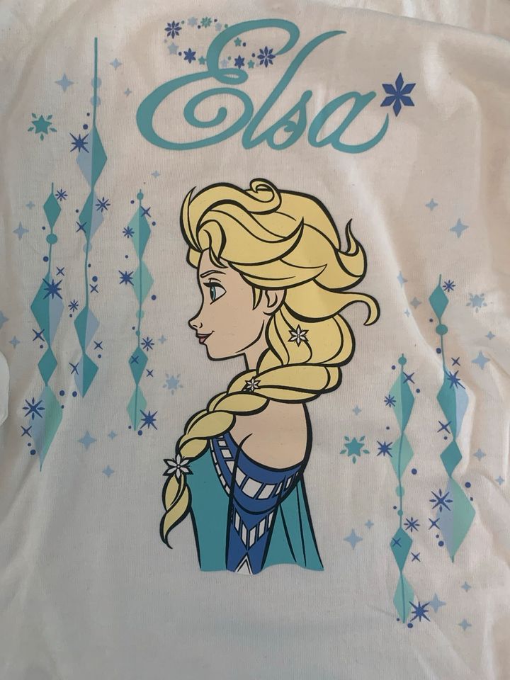 Schlafanzug Pyjama Disney Frozen Elsa 122/128 NEU in Schwanstetten