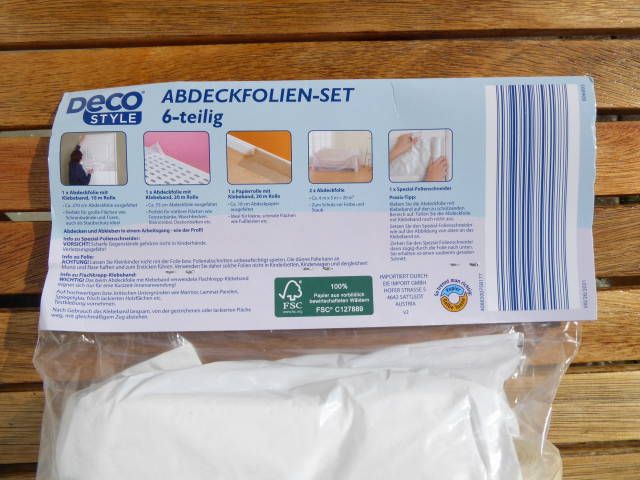 NEU Abdeckfolienset 6 teilig Maler Folie Krepp Klebeband Zubehör in Oberammergau