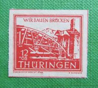 Thüringen,12 Pfg. Brückenbau xx46 - Sonderdr. auf weissem Papier Bayern - Höchstädt i. Fichtelgebirge Vorschau
