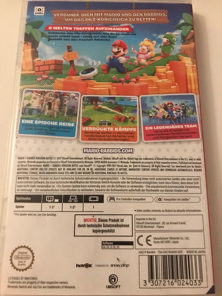 Mario+Rabbids Kingdom Battle Nintendo Switch Spiel in Bischofsheim