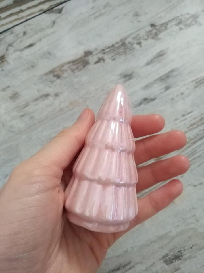 Weihnachtsbaum Deko rosa glänzend perlmutt klein Weihnachten in Lengede